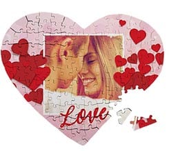 Puzzle cuore in Legno A3 Storm of hearts