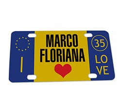 Targa personalizzata Europa