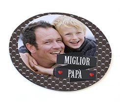 Tappetino Mouse Tondo Miglior Papà