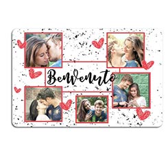 Zerbino in feltro I love you collage