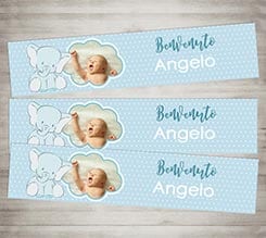 Segnalibro Elefantino blu