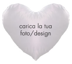 Cuscino cuore in Raso