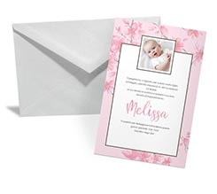 Bigliettino Auguri Pink frame