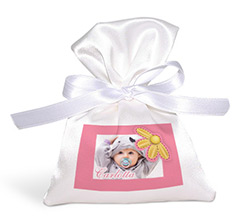 Sacchetto Portaconfetti Fiore giallo