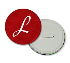 Spilla con Clip Sfondo Rosso