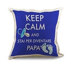 Cuscino in Juta Keep calm dad