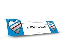 Striscione 150x30 Cuore genovese