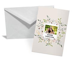 Bigliettino Auguri Floreal frame