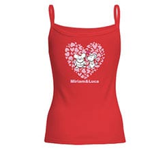 Canotta donna in cotone Mouse in love