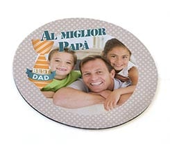 Tappetino Mouse Tondo Best dad