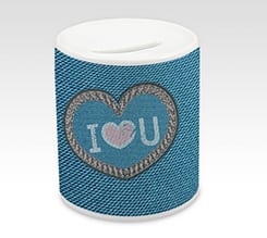 Salvadanaio Love jeans