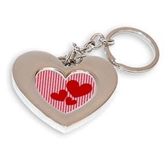 Portachiavi in Metallo Cuore - Red Passion