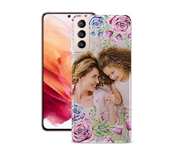 Cover trasparente Galaxy S21 fiori