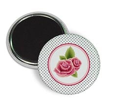 Magnete da frigo rotondo Mazzo di rose