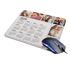 Tappetino Mouse in Pelle Calendario 6 riquadri