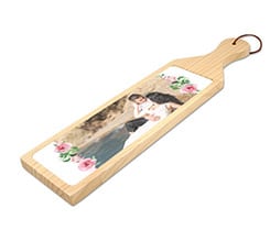 Tagliere rettangolare in legno Flowers