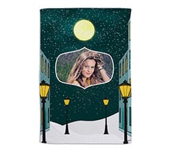 Coperta 100x150 Città innevata