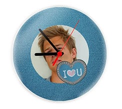 Orologio tondo in vetro Love jeans