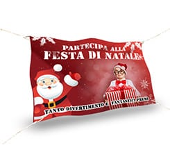 Striscione 150x100 Festa di Natale