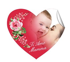 Adesivo cuore Flowers