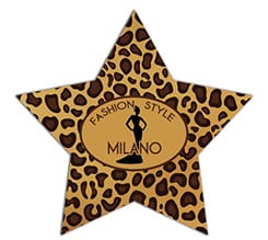 Adesivo stella Maculato marrone