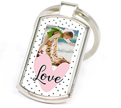 Portachiavi in Metallo Rettangolare Home where mum