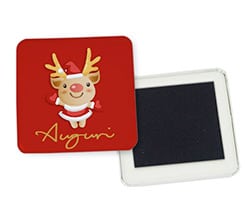 Magnete quadrato frigo Renna