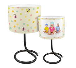 Lampada Sole Luna Rotonda Farfalle