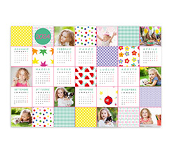 Poster calendario Colourful