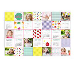 Calendario poster Colourful