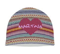 Cappello in pile corto Multicolour