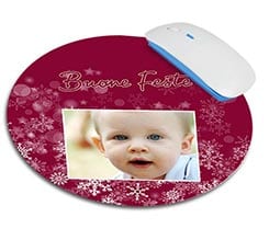 Tappetino mouse tondo Buone feste