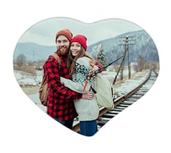 Crea Orologio Cuore Vetro 36x28 cm