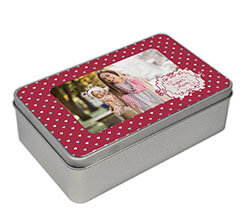 Scatola latta rettangolare Super mom