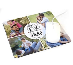 Tappetino mouse rettangolare Dad is my hero