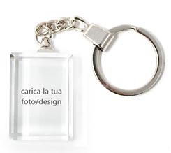Portachiavi in Cristallo Rettangolari