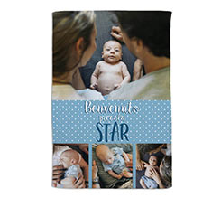 Coperta 150x100 Collage Bimbo 4 Riquadri