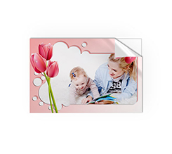 adesivo rettangolare tulipani