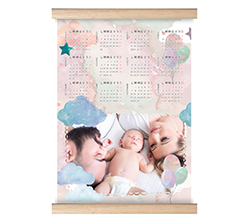 Calendario su Arazzo Nuvolette e Palloncini
