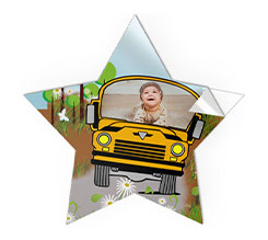 Adesivo Stella grande personalizzato con foto e grafica bambini