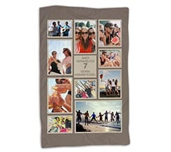 Coperta 150x100 Collage tortora