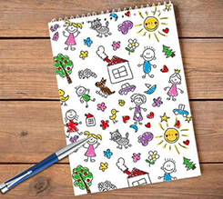 Block Notes A4 Spirale Disegno