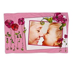 Coperta 150x100 Riquadro con Fiori