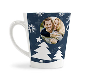 Tazza Colazione con foto e grafica natalizia