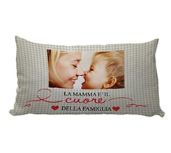 Personalizza cuscino carezza Heart of family