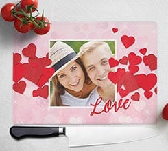 Tagliere in vetro Storm of hearts