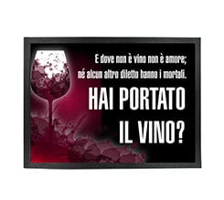 Zerbino in gomma 60x40 Vino è amore