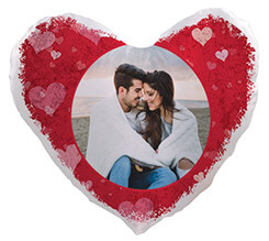 Cuscino cuore in raso Full hearts