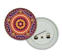 Spilletta rotonda Etnochic arancio