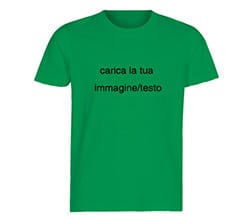 T-shirt bambini verde in cotone